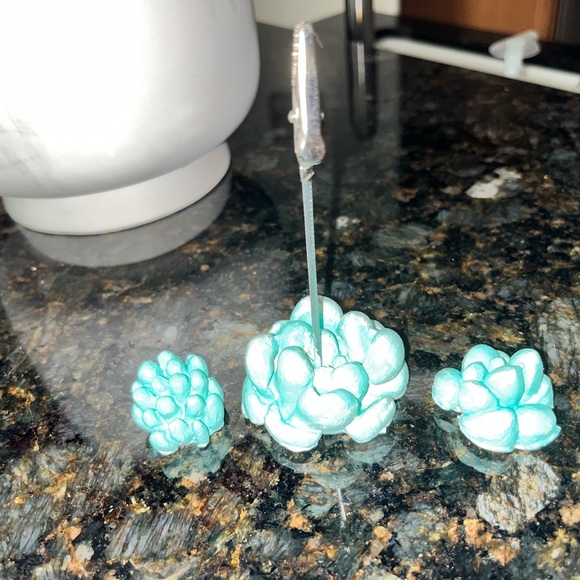 Cute Succulent photo/ card table holder - Picture 5 of 8